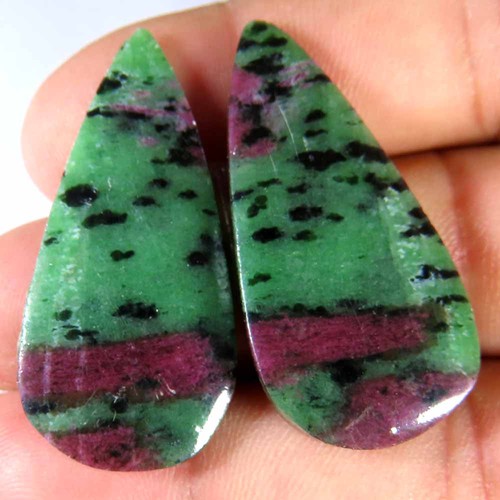 Orecchini zoisite rubino - orecchini,