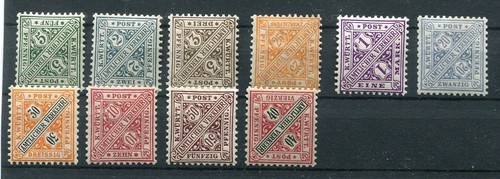 Württemberg 227 serie mnh - württemberg,
